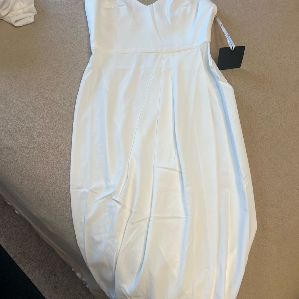 Lulu's Strapless White Dress